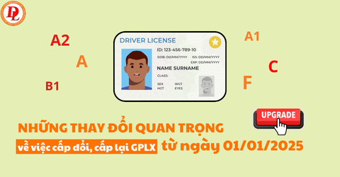 Những thay đổi quan trọng về việc cấp đổi, cấp lại GPLX từ ngày 1/1/2025